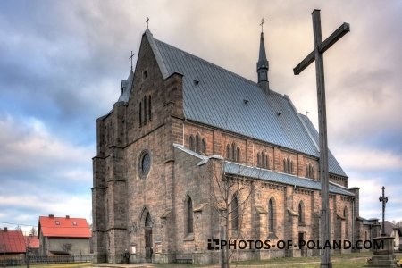 Bliżyn: Kościół pw. św. Ludwika z 1896 r.