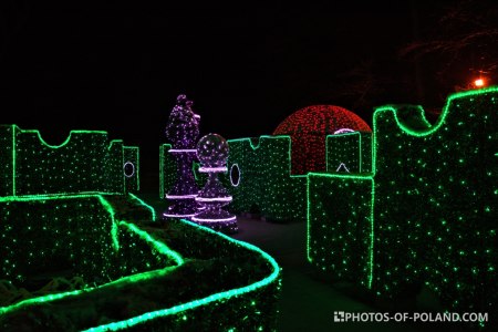 Królewski Ogród Światła w Wilanowie Labirynt Światła
